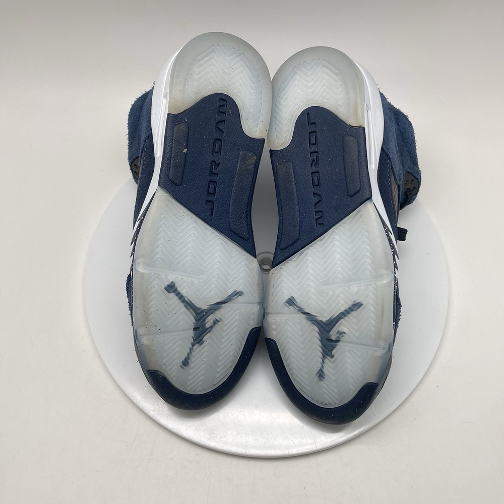 Nike Sneakers Youth 4.5 Y Air Jordan 5 Retro SE GS Georgetown Navy FN5452-400 - Picture 9 of 10